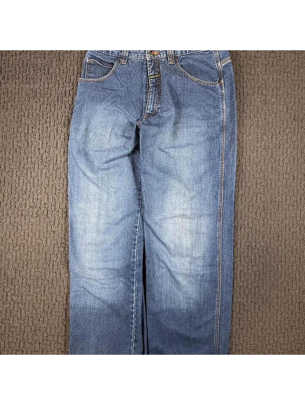 JORDAN CRAIG 2000’s Y2K Skater Hip Hop Baggy Blue Jeans 36 x 34